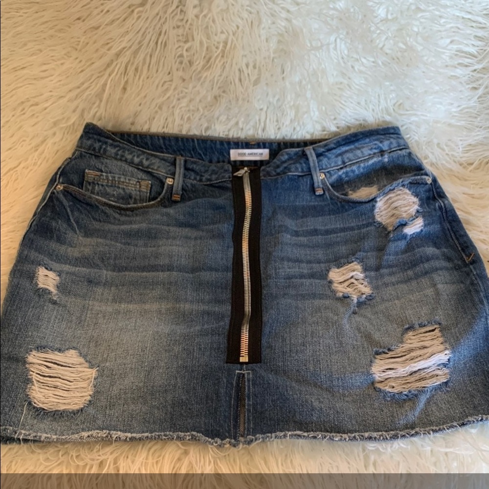 Good American Denim Skirt